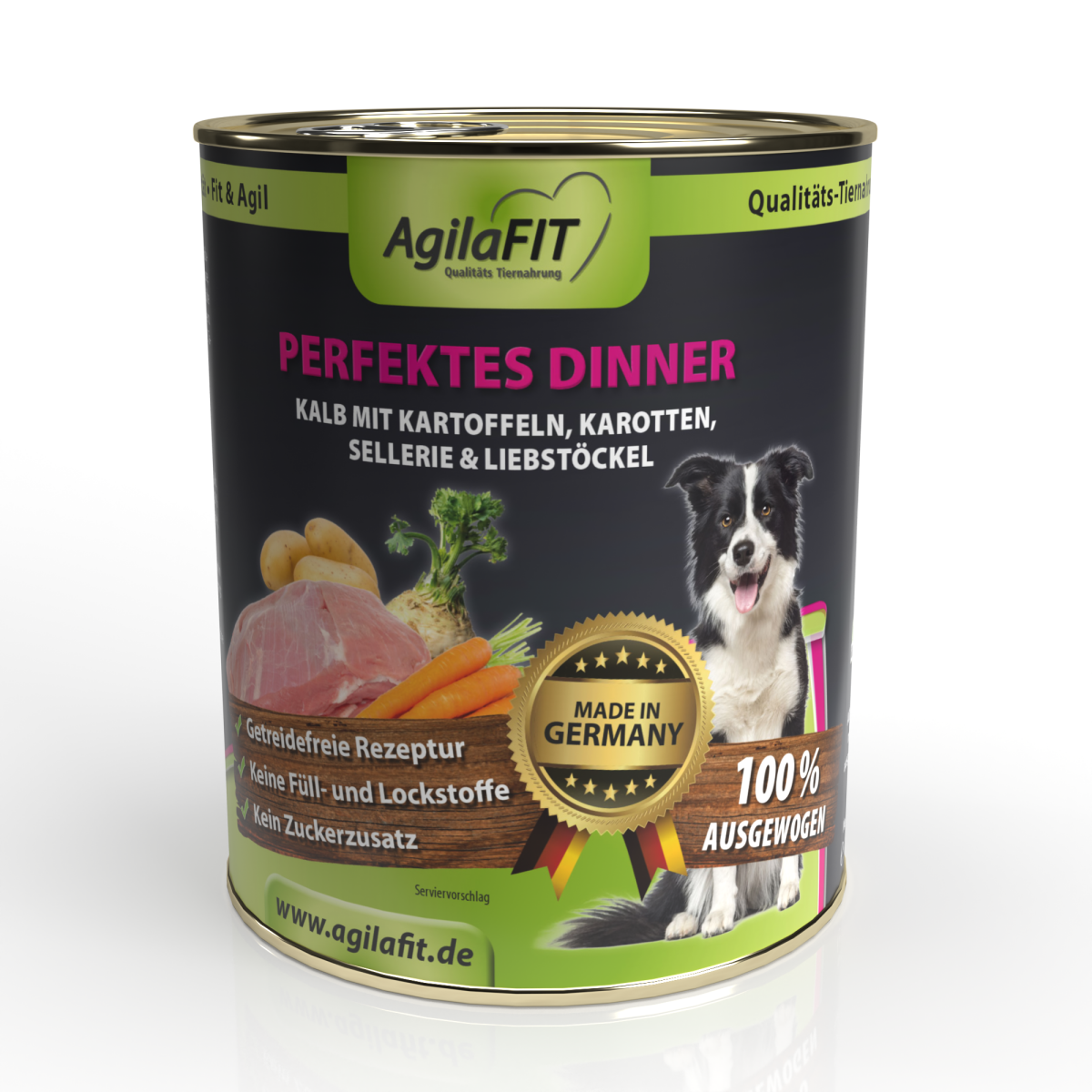 Perfektes Dinner, Hunde Nassfutter Getreidefrei - AgilaFIT, 3,39