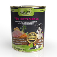 Perfektes Dinner, Hunde Nassfutter Getreidefrei 800g 6...